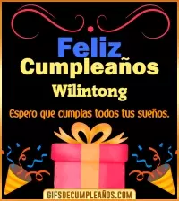 GIF Mensaje de cumpleaños Wilintong